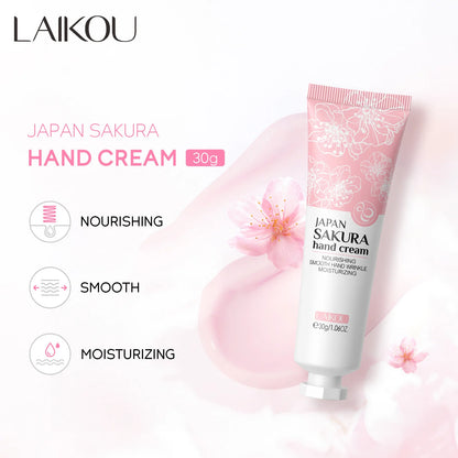 Japan Sakura Hand Cream Moisturizing Anti-Chapping Repair Soften Skin Tender Hand Cream Winter Nourishing Skin Care 30G