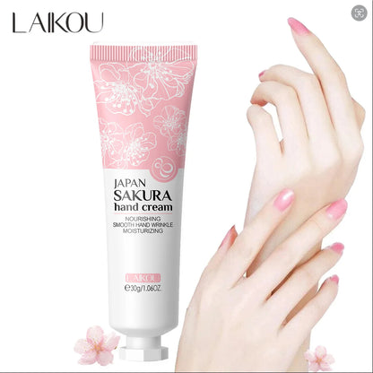 Japan Sakura Hand Cream Moisturizing Anti-Chapping Repair Soften Skin Tender Hand Cream Winter Nourishing Skin Care 30G