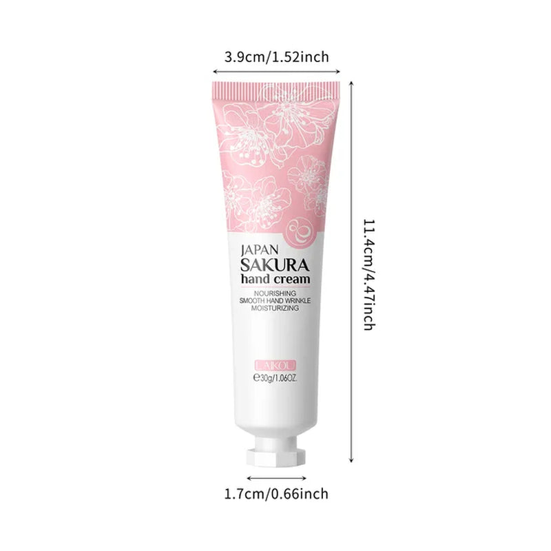 Japan Sakura Hand Cream Moisturizing Anti-Chapping Repair Soften Skin Tender Hand Cream Winter Nourishing Skin Care 30G