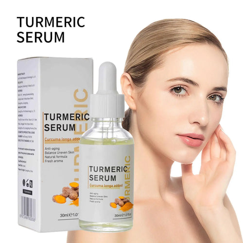 Turmeric Freckle Whitening Oil Serum Curcumin Oil Brighten Faded Dark Spot Removal Pigment Improve Roughness Skin Care