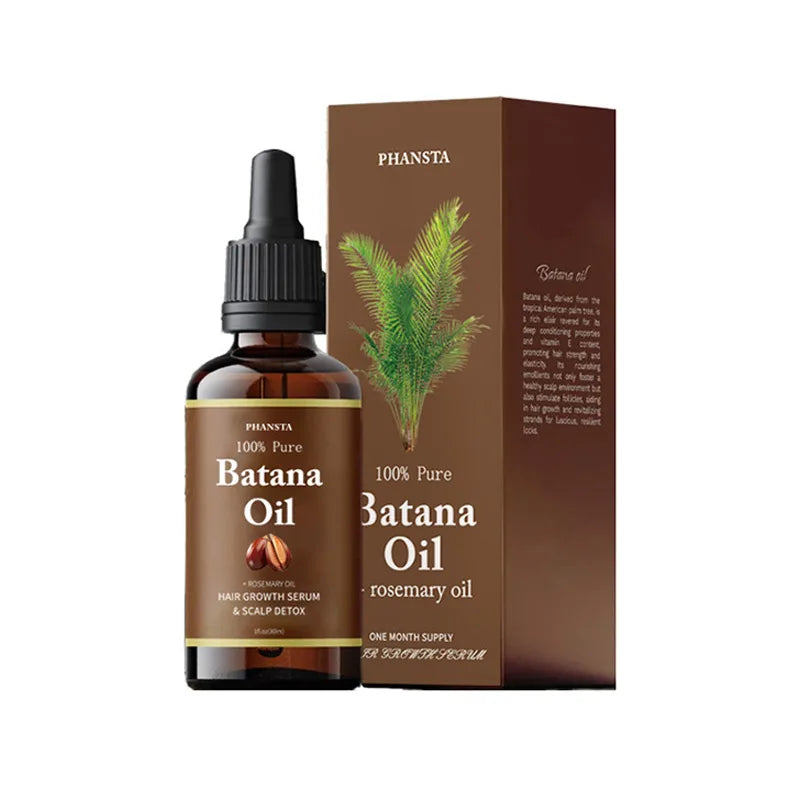 Batana Oil with Rosemary for Healthy Hair Nourish Scalp Serum Moisturizing Hair Thickness Pure Organic Batana Oil Smoothen Hair